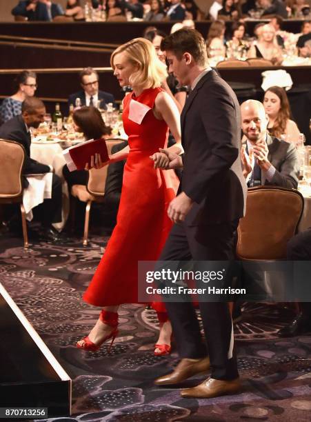 Carey Mulligan and Garrett Hedlund attend the 21st Annual Hollywood Film Awards at The Beverly Hilton Hotel on November 5, 2017 in Beverly Hills,...