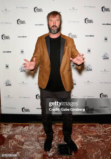 Comedian Tom Green attends the Vegas Cares benefit at The Venetian Las Vegas honoring victims and first responders of last month's mass shooting at...