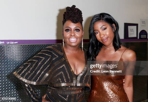 Ledisi and Sevyn Streeter attend the 2017 Soul Train Awards, presented by BET, at the Orleans Arena on November 5, 2017 in Las Vegas, Nevada.