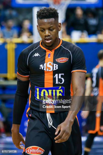 Wilfried Yeguete of Le Mans during the French Pro A match between Levallois and Le Mans at Salle Marcel Cerdan on November 5, 2017 in Paris, France.