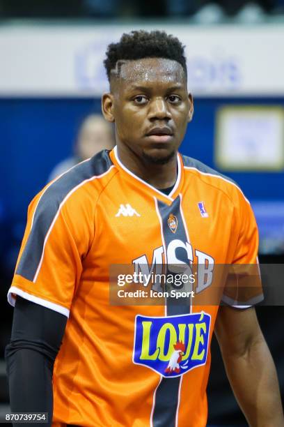 Wilfried Yeguete of Le Mans during the French Pro A match between Levallois and Le Mans at Salle Marcel Cerdan on November 5, 2017 in Paris, France.