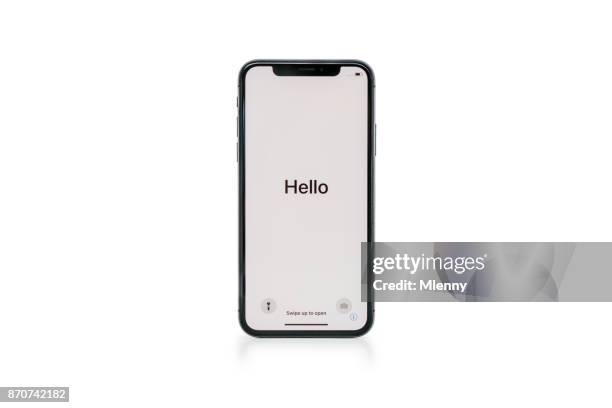 apple iphone x 256 gb space grijs - iphone isolated stockfoto's en -beelden