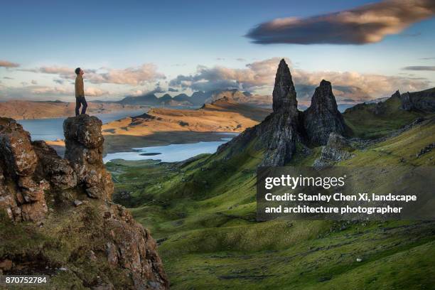 old man of storr - old man of storr stock pictures, royalty-free photos & images