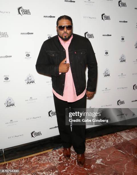 Recording artist Al B. Sure! attends the Vegas Cares benefit at The Venetian Las Vegas honoring victims and first responders of last month's mass...