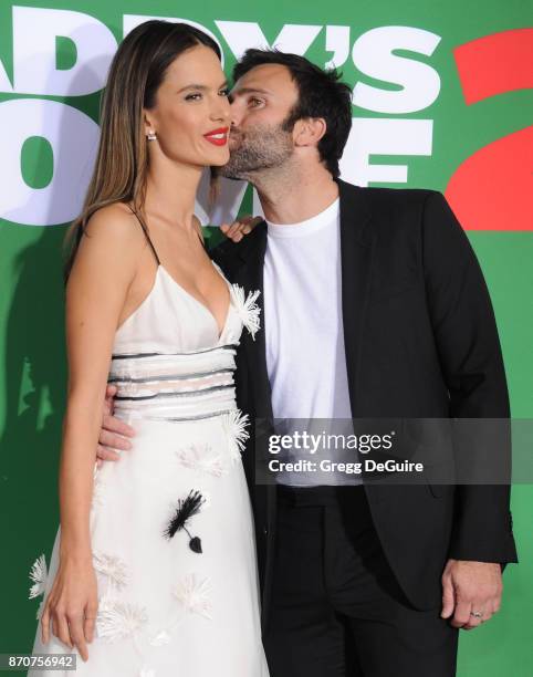 Alessandra Ambrosio and Jamie Mazur arrive at the premiere of Paramount Pictures' "Daddy's Home 2" at Regency Village Theatre on November 5, 2017 in...