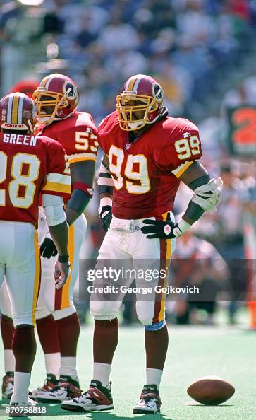 Red Stephens Linebacker Rod Stephens of the Washington Redskins looks on from the ...