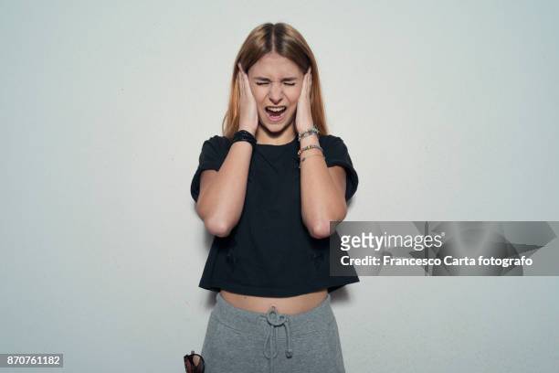 gesturing - teen shouting stock pictures, royalty-free photos & images
