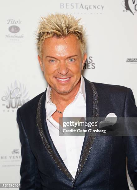 Singer Chris Phillips of Zowie Bowie attends the Vegas Cares benefit at The Venetian Las Vegas honoring victims and first responders of last month's...