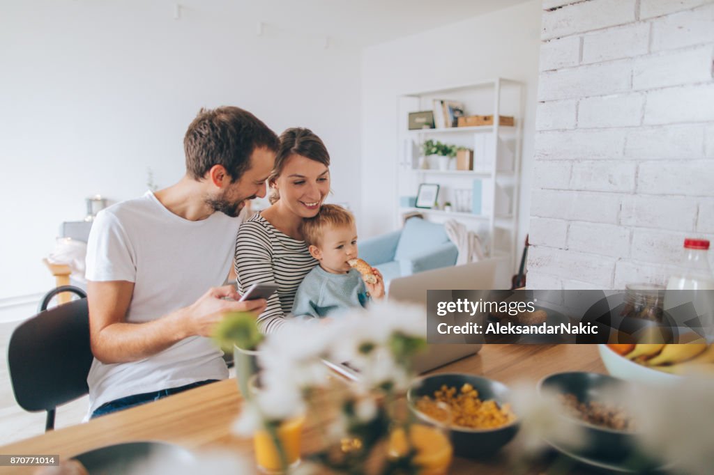 Busy mornings together