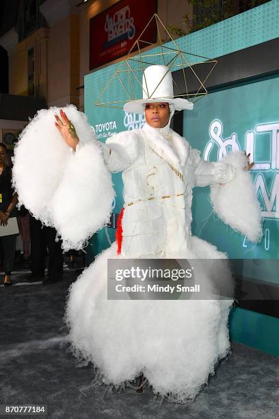 Erykah Badu attends the 2017 Soul Train Music Awards at the Orleans Arena on November 5, 2017 in Las Vegas, Nevada.