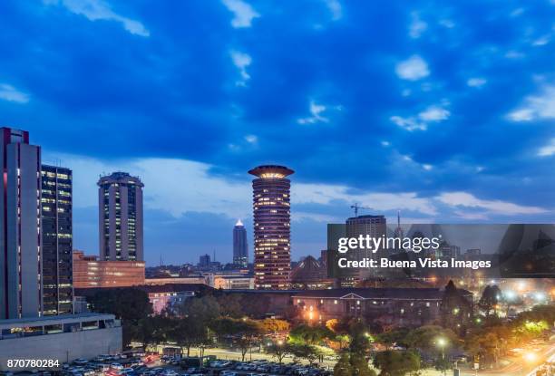 the nairobi's business district. - nairobi city stock pictures, royalty-free photos & images