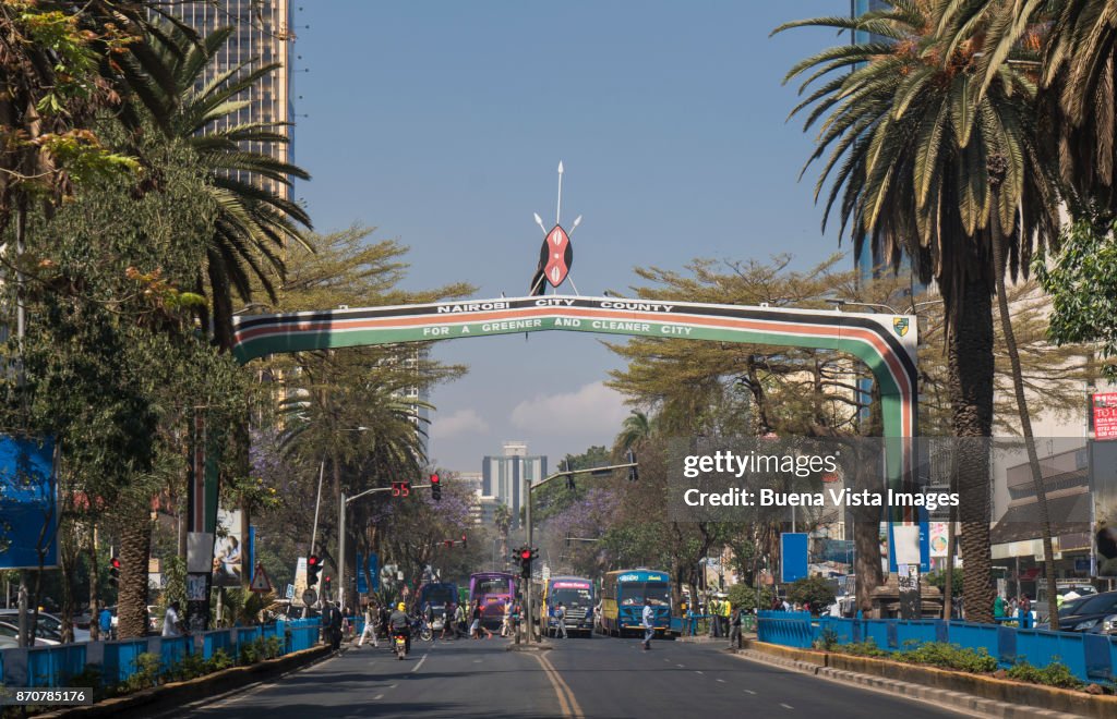 Nairobi's Kenyatta Avenue.