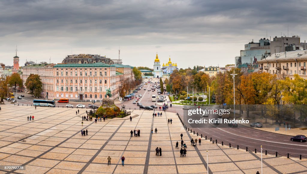 Saint Sophia Square or Sofijivska Square, Kyiv, Ukriaine