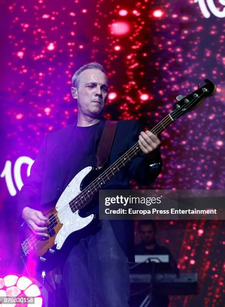 David Summers from Hombres G performs during the concert Cadena 100 por Ellas whose benefits go to the Spanish Association Against Cancer for the...