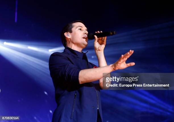 Jorge Ruiz from Maldita Nerea performs during the concert Cadena 100 por Ellas whose benefits go to the Spanish Association Against Cancer for the...