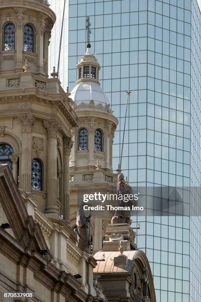 Santiago de Chile, Chile Modern and historic buildings in Santiago de Chile, capital of Chile on October 15, 2017 in Santiago de Chile, Chile .