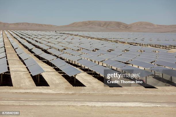 Atacama Desert, Chile Solar field, Planta Solar Cerro Dominador on October 17, 2017 in Atacama Desert, Chile .