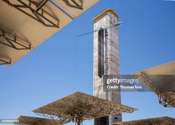 Atacama Desert, Chile Construction of a Concentrated Solar Power plant, Planta Solar Cerro Dominador on October 17, 2017 in Atacama Desert, Chile .