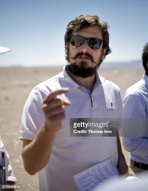 Atacama Desert, Chile Portrait of Jose Luis Valenzuela A., Managing Director of Sowitec, a wind power developer in the Atacama Desert on October 17,...