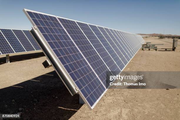 Atacama Desert, Chile Solar Plant - Planta Solar Jama - located in the Atacama Desert on October 17, 2017 in Atacama Desert, Chile .