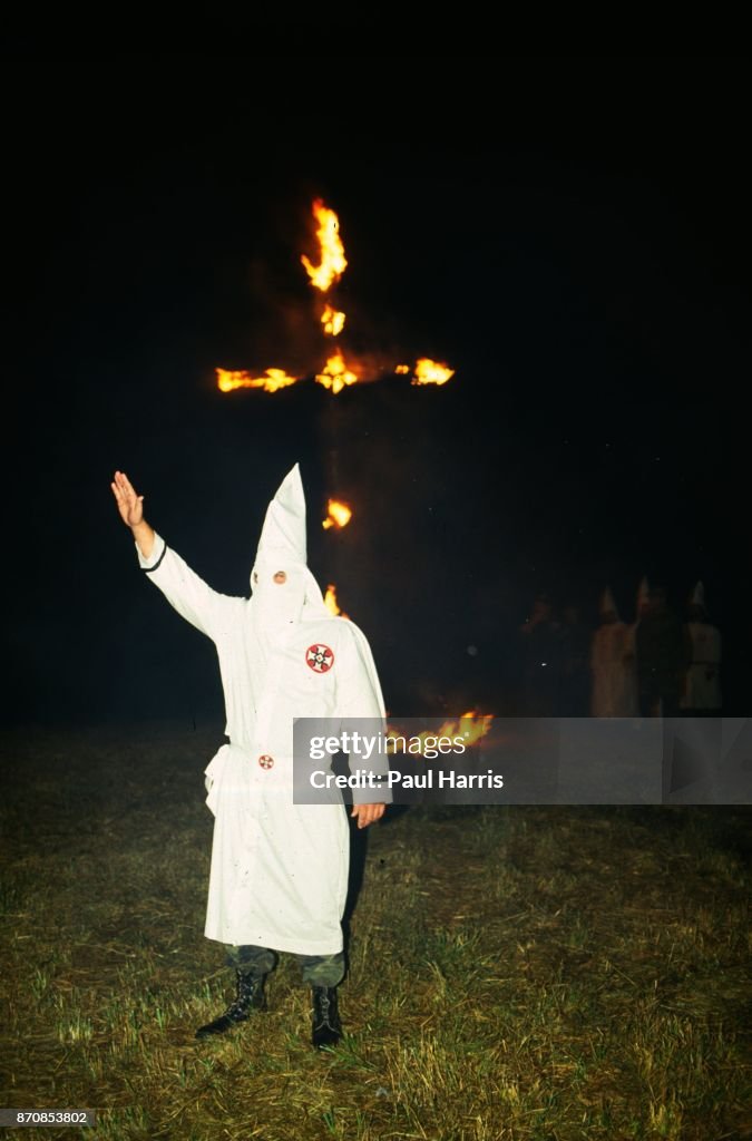 Ku Klux Klan rally.