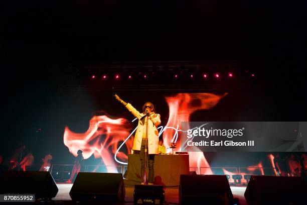 Rapper Young Thug performs at ComplexCon 2017 on November 5, 2017 in Long Beach, California.