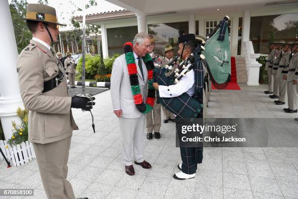 Prince Charles, Prince of Wales attends a Gurkha Reception at the Edinburgh Palace on November 2, 2017 in , Bandar Seri Begawan, Brunei. Prince...