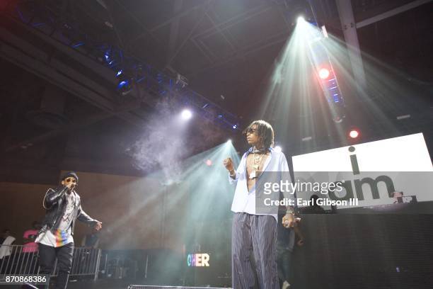 Rappers Ty Dolla $ign and Wiz Khalifa perform at ComplexCon 2017 on November 5, 2017 in Long Beach, California.