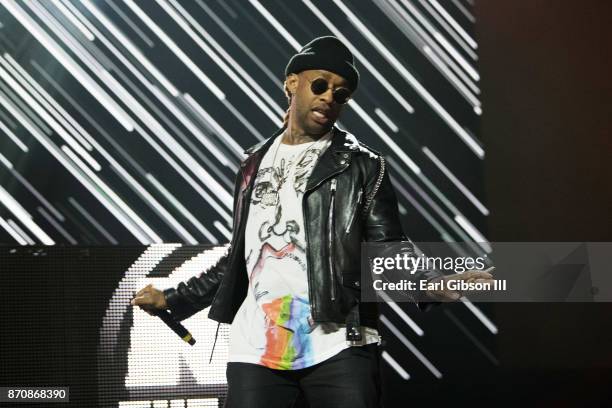 Rapper Ty Dolla $ign performs at ComplexCon 2017 on November 5, 2017 in Long Beach, California.