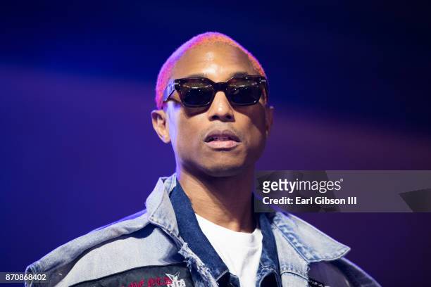 Pharrell Williams performs at ComplexCon 2017 on November 5, 2017 in Long Beach, California.