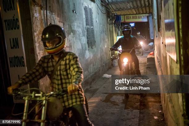 Minsk motorcyclists get their bikes fixed at the repairing store of Pham Ngoc Thach, 27 - a Minsk motorcycle enthusiast turned into professional...