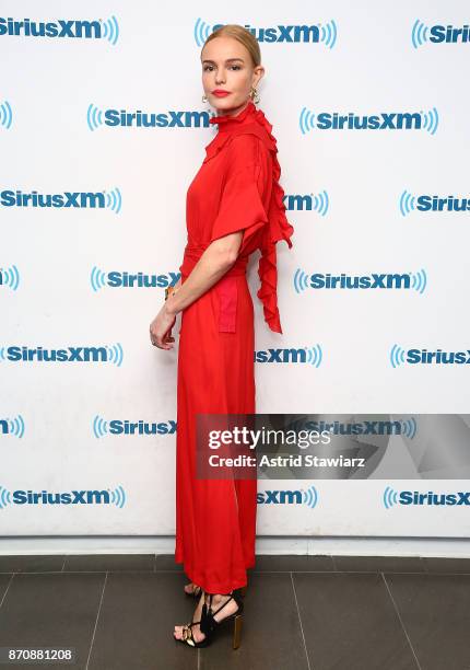 Actress Kate Bosworth visits the SiriusXM studios on November 6, 2017 in New York City.