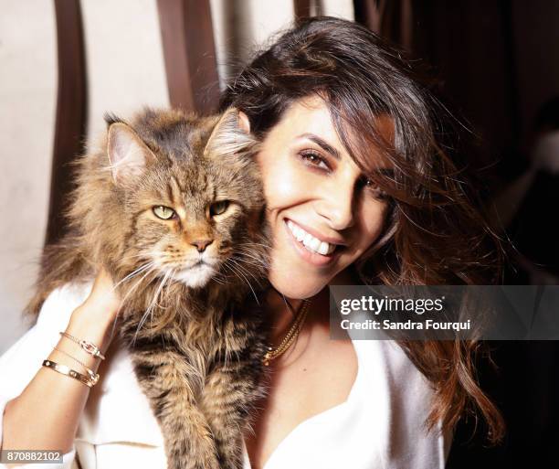 Actress Reem Kherici is photographed for Self Assignment on October, 2017 in Paris, France. .