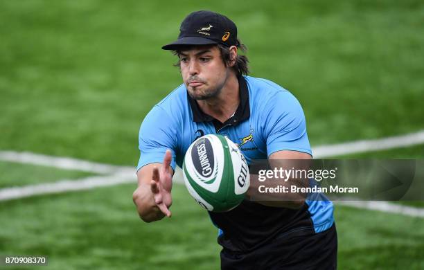 Dublin , Ireland - 6 November 2017; Francois Venter during South Africa Squad Training at Donnybrook Stadium in Dublin.