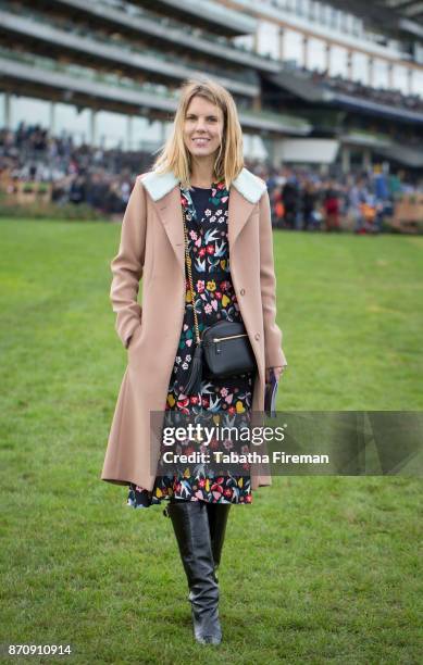 Ginnie Chadwyck-Healey attend race day at Ascot Racecourse on November 4, 2017 in Ascot, England.