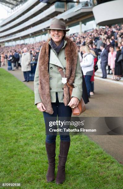 Young racegoers attend race day at Ascot Racecourse on November 4, 2017 in Ascot, England.