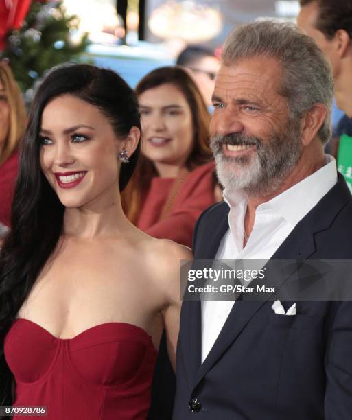 Mel Gibson and Rosalind Ross are seen on November 5, 2017 in Los Angeles, CA.