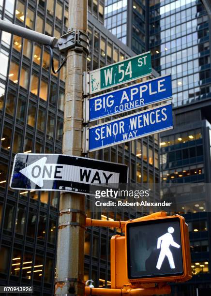 Big Apple Corner' is at 54th Street and Broadway, in Manhattan's Theater District. 'Big Apple' is a nickname for New York City first popularized in...