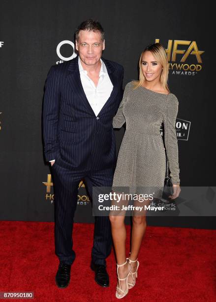 Actor Holt McCallany and guest attend the 21st Annual Hollywood Film Awards at The Beverly Hilton Hotel on November 5, 2017 in Beverly Hills,...