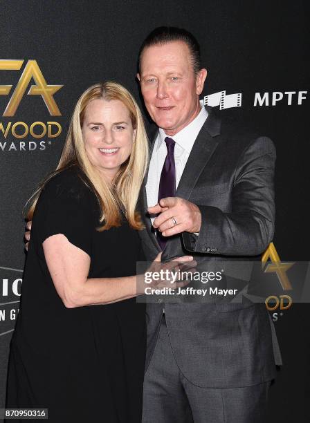 Actor Robert Patrick and wife Barbara Patrick attend the 21st Annual Hollywood Film Awards at The Beverly Hilton Hotel on November 5, 2017 in Beverly...