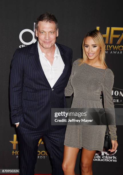 Actor Holt McCallany and guest attend the 21st Annual Hollywood Film Awards at The Beverly Hilton Hotel on November 5, 2017 in Beverly Hills,...