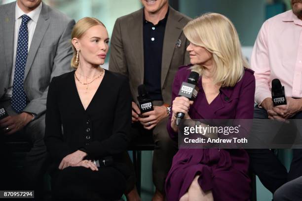 Kate Bosworth and Martha Raddatz attend Build presents the cast of "The Long Road Home" at Build Studio on November 6, 2017 in New York City.