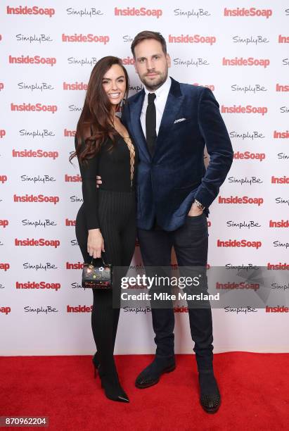 Jennifer Metcalfe and Greg Lake attend the Inside Soap Awards held at The Hippodrome on November 6, 2017 in London, England.