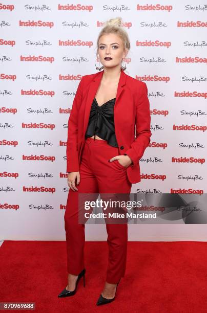 Lucy Fallon attends the Inside Soap Awards held at The Hippodrome on November 6, 2017 in London, England.