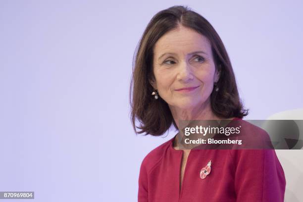 Carolyn Fairbairn, director general of the Confederation of British Industry , listens during the CBI Annual Conference in London, U.K., on Monday,...