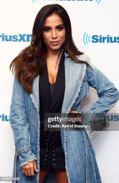 Singer Anitta visits the SiriusXM Studios on November 6, 2017 in New York City.