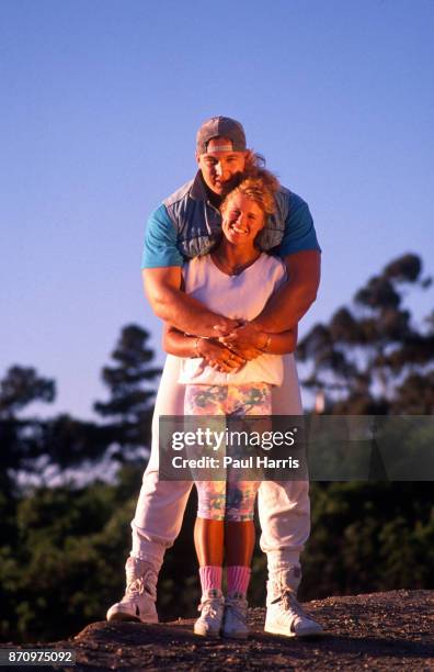 Tony Mandarich with his wife Amber Lynn , is a former football offensive tackle of the NFL. He was the first round draft pick of the Green Bay...