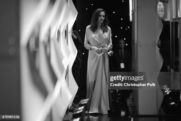 Honoree Angelina Jolie attends the 21st Annual Hollywood Film Awards at The Beverly Hilton Hotel on November 5, 2017 in Beverly Hills, California.