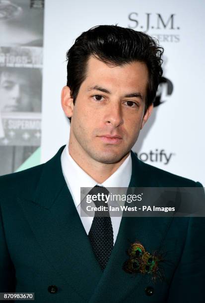 Mark Ronson attending the Music Industry Trusts Award in aid of charities Nordoff Robbins and Brit Trust at the Grosvenor House Hotel, London. PRESS...