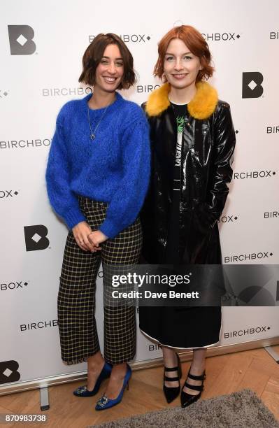 Laura Jackson and Alice Levine attend Birchbox's first UK pop-up store launch party on November 6, 2017 in London, England.